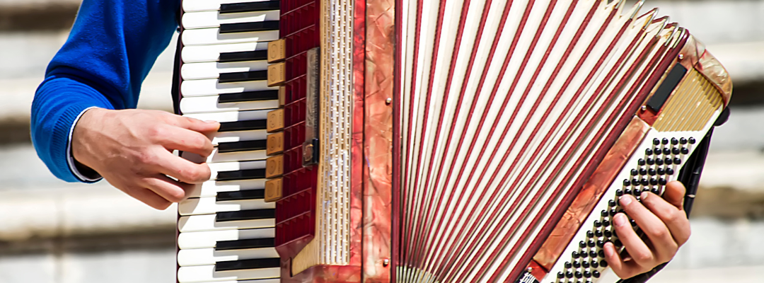 Close-up van accordeon.