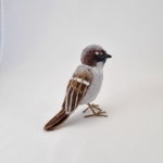 Vogeltje naaldvilten met wol